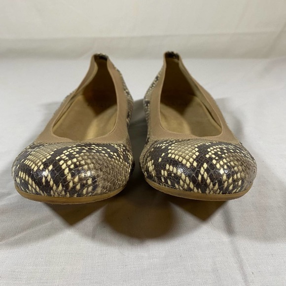 Stewart Weitzman Python Leather 9 1/2 Womens Ballet Flats Snake Print - Picture 3 of 9